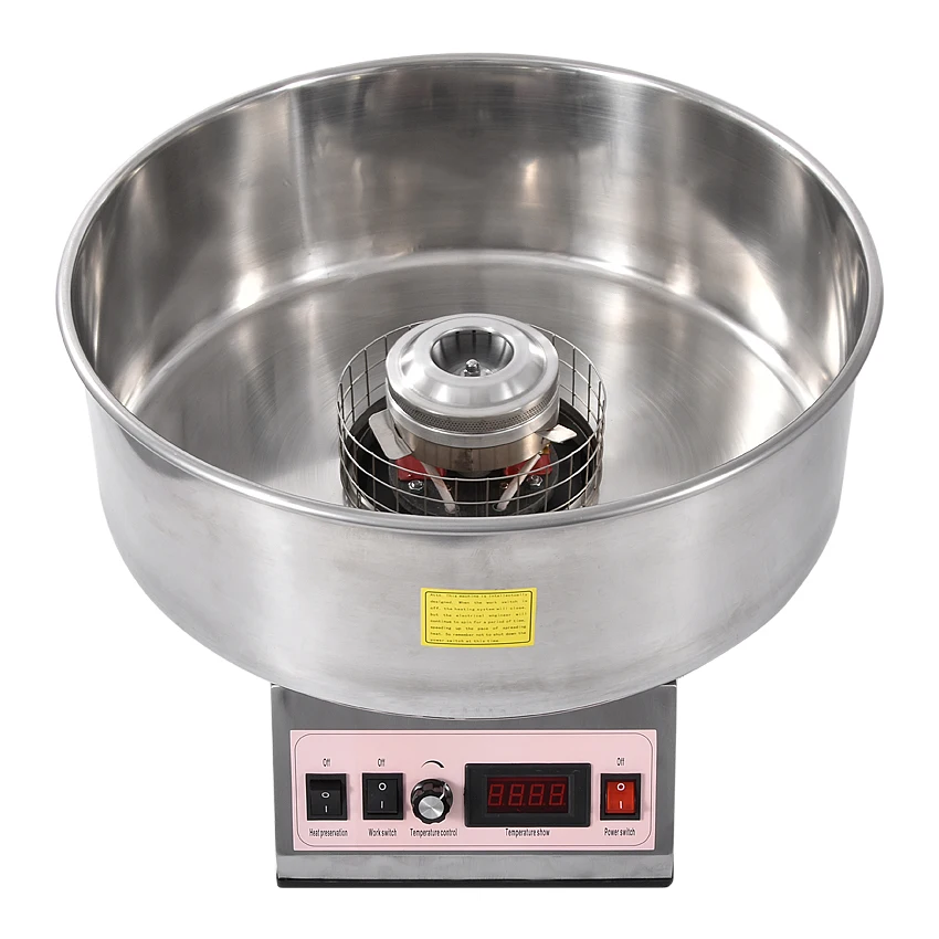 

1PC Cotton Candy Floss Machine Commercial Candy Floss Maker Electric Cotton Machine Stainless Steel Inner Container Material