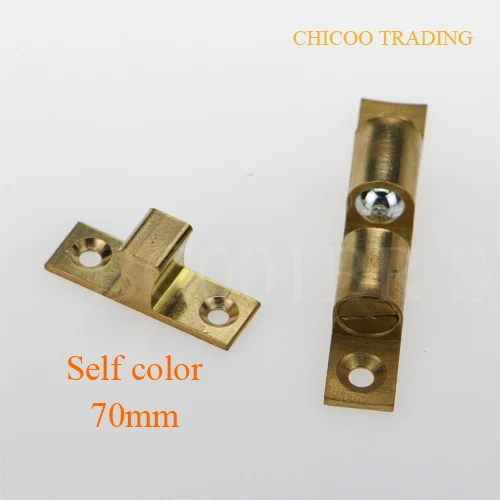 self color 70mm Brass Double Ball Catch furniture door stopper