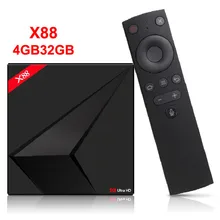 Google Android tv OS Box с голосовым управлением Rockchip RK3328 4 ГБ 32 ГБ потоковая коробка с Google Play Store Netflix Youtube
