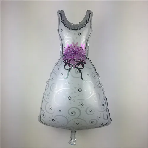 TSZWJ U-007 новые 73*72 см свадебные платья жениха и невесты алюминиевые воздушные шары Детские игрушки свадебные декоративные шары - Цвет: Bride dress