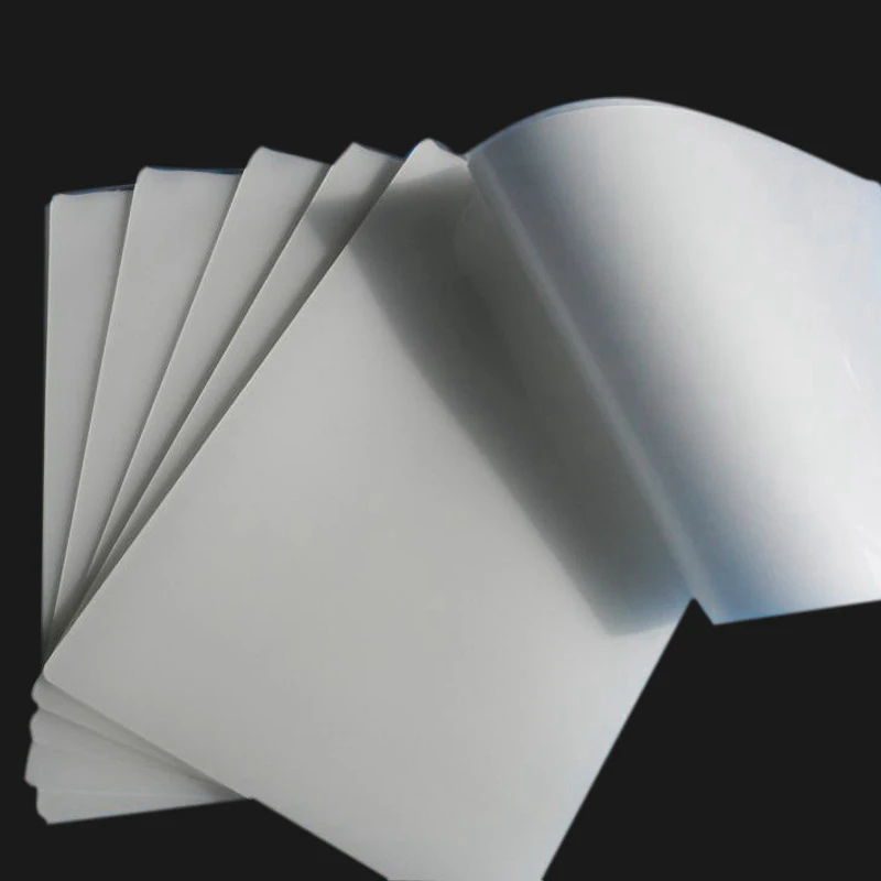 100Pcs Hot Pouch Laminator Film 80Mic Photo Documents Pet Laminator Film A4 Plastic Film Protector Film Photo Film