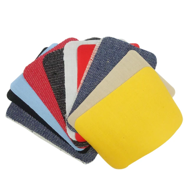 10Pcs/pack Small Jeans Patch Iron On Patches Repair Elbow Knee Denim