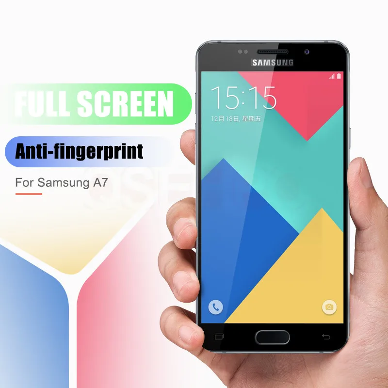 Защитное стекло закаленное 3D 9H для Samsung Galaxy A3 A5 A7 J3 J5 J7 2016 2017 J330 J530 J730|Защитные