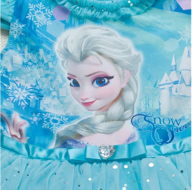 Платья для девочек, летняя Брендовая детская одежда, платье принцессы Анны и Эльзы, костюм Снежной Королевы для костюмированной вечеринки, детская одежда