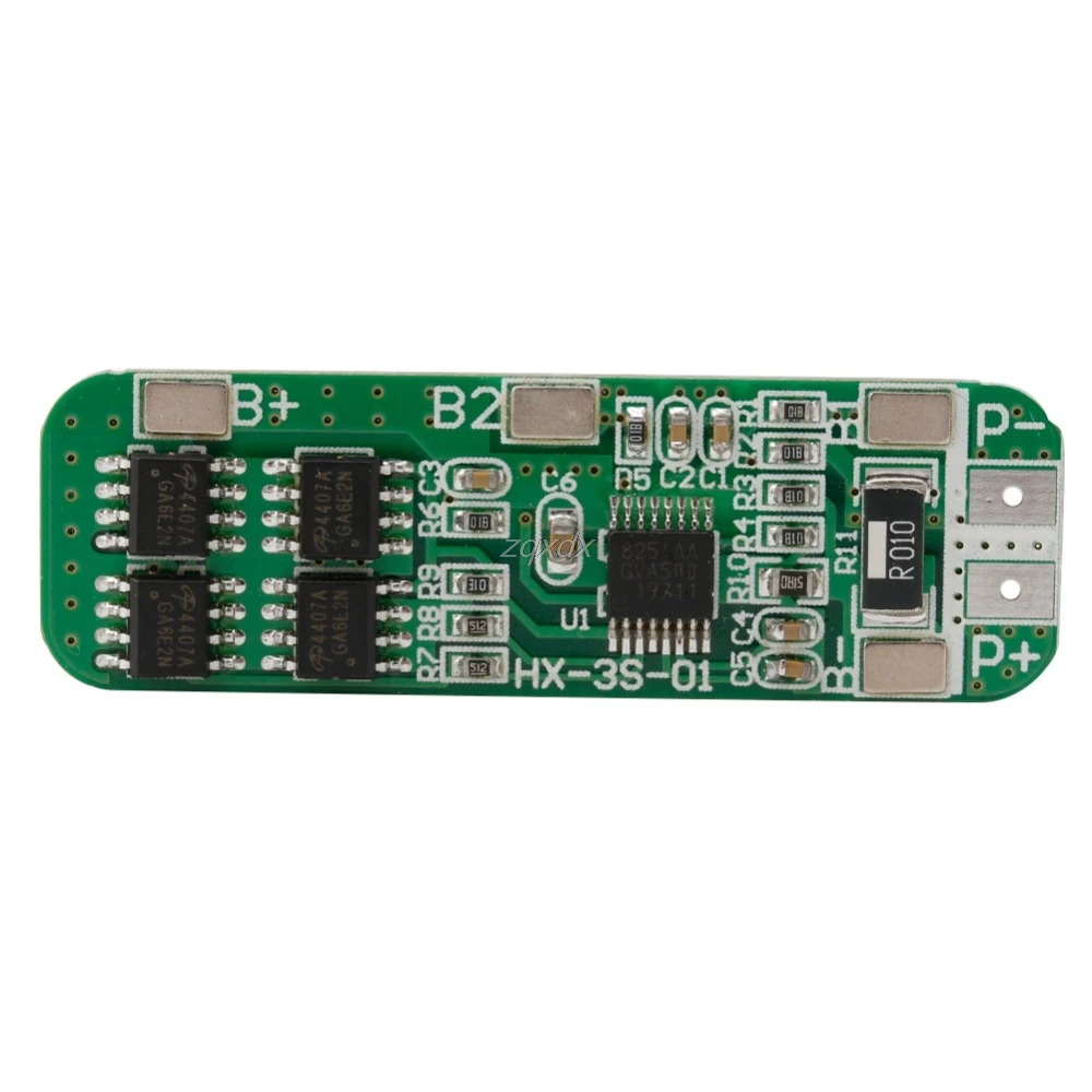 

3 Serial 12V 18650 6A Li-Ion Lithium Battery Protection Module PCB Board New DropShip