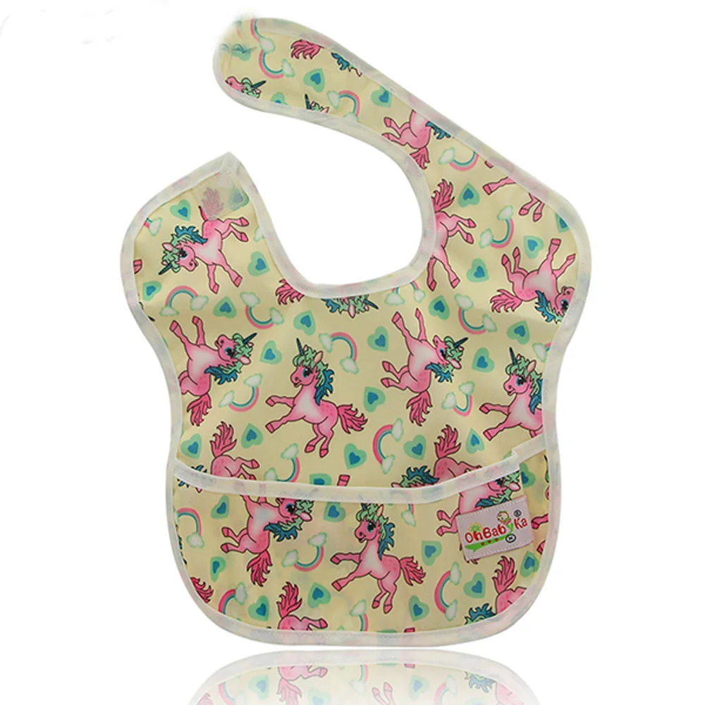 

10 Pack Baby Bibs Waterproof Unicorn Newborn Clothes 2018 Brand Babador Bandana Baby Burp Cloths with Pocket Baby Girl Clothes
