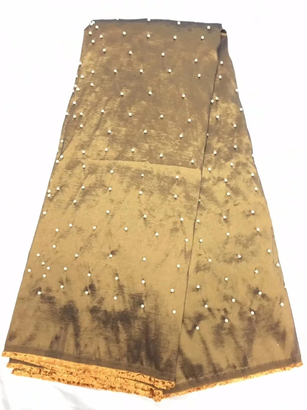 Нигерийская Джордж шелковая ткань с кружевом вышитые бисером свадебные кружева индийские африканские бусины великолепный кружевной материал