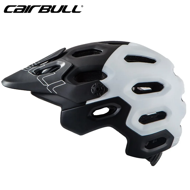 Cairbull SUPERCROSS Pro шлемы для горных велосипедов XC/AM Буш холм дышащий Спринт Велоспорт шлем без цветной упаковки - Цвет: Black White M