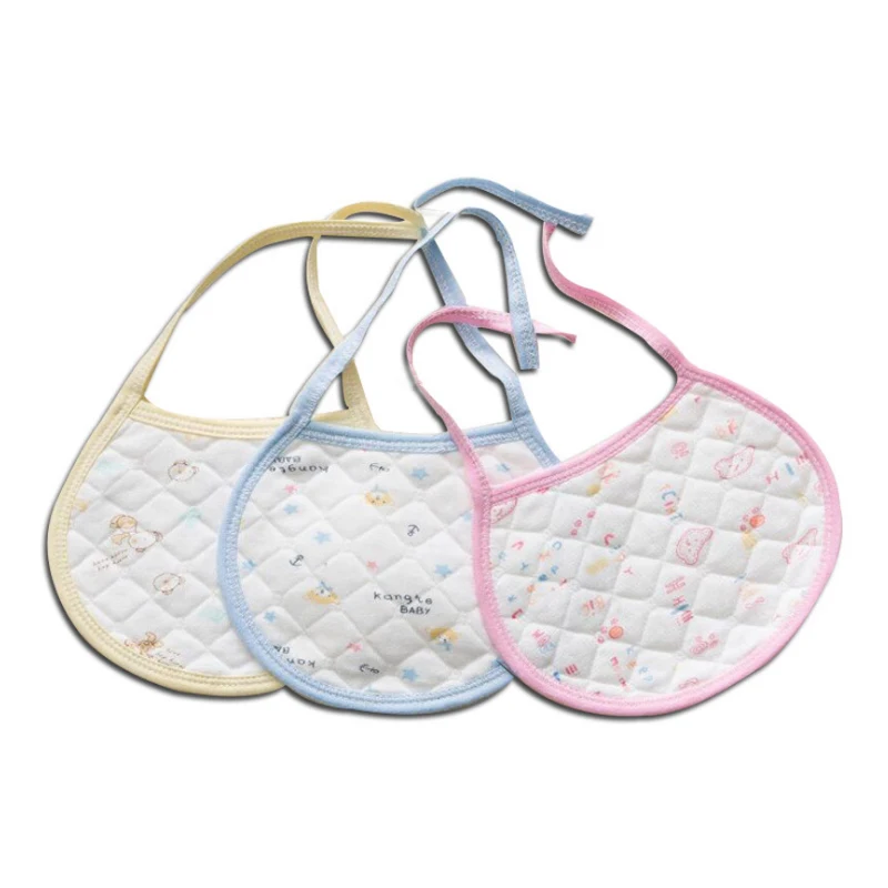 

5 Pieces Baby Bib Soft And Absorbent Cotton Cloths Baby Feeding Waterproof Bib Infant Saliva Towel Cartoon Washable Young