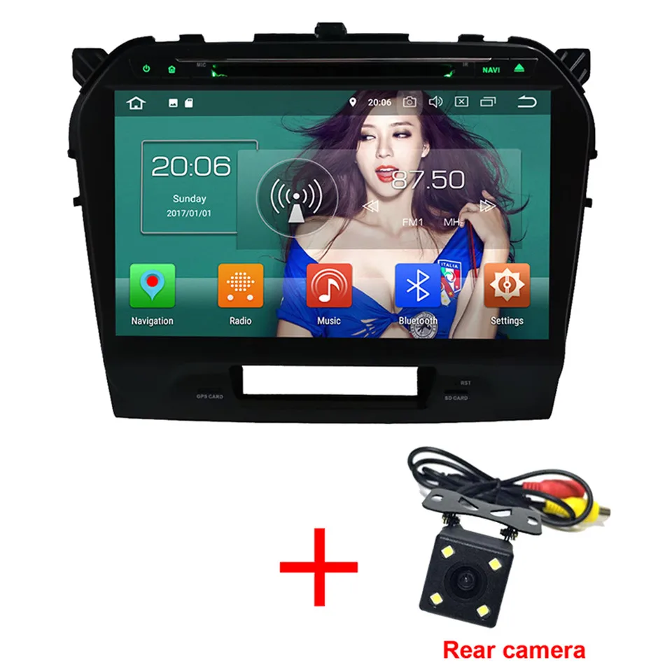 Radio x Rear Camera KLYDE 10," ips Android 8,0 4G wifi Восьмиядерный 4 Гб ОЗУ 32 Гб ПЗУ автомобильный dvd-плеер радио gps навигация для Suzuki Vitara - Цвет: Radio x Rear Camera