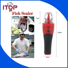 ITOP Electric Rechargeable Handheld Fish Scaler Kitchen Scale Fish Tool 220V/110V Euro plug & UL plug