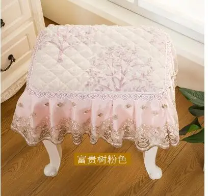 Кружева пианино стул чехол для сиденья подушки простой сетки ткань коврик - Цвет: 5
