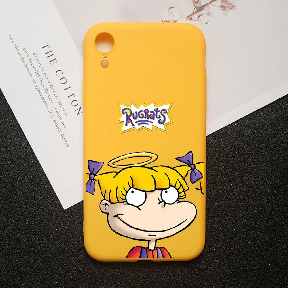 Милый чехол для телефона с героями мультфильмов rugrats reptar для iPhone XR 11 pro MAX чехол XS MAX 5 5S 6 6 S 7 8 Plus Мягкий Силиконовый ТПУ