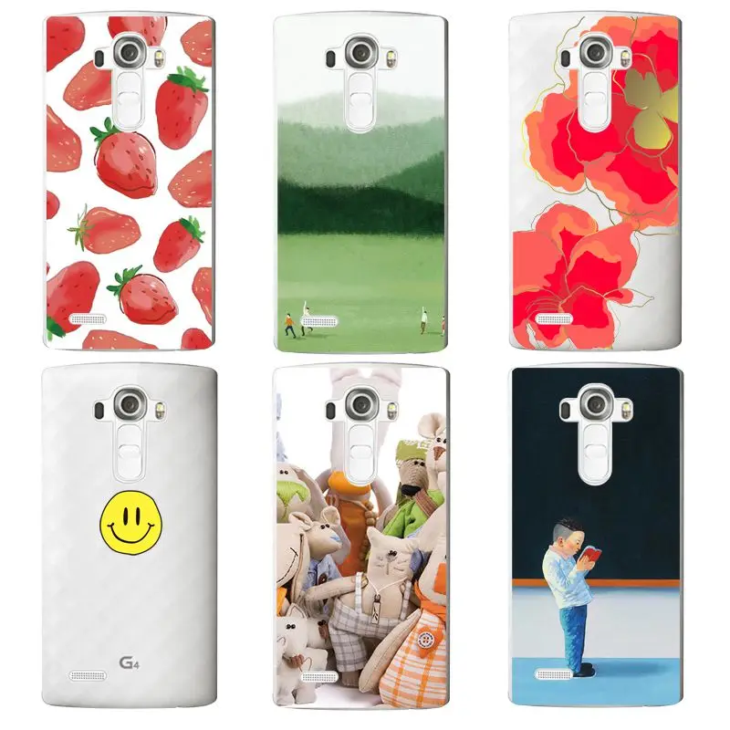 Мягкий прозрачный ТПУ чехол для телефона с клубникой LG G3 G4 G5 V10 K3 K4 K5 K8 K10 2017 Google Nexues