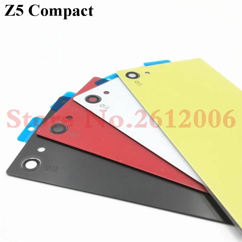 

For Sony Xperia Z5 Compact E5803 E5823 Z5 Mini Back Glass Battery Door Housing Rear Back Cover Replacement Spare Parts