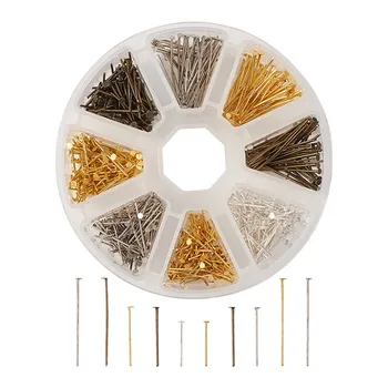 

1 Box Mixed Color 16/20/30mm Iron Flat Head Pins Needles for Jewelry Making DIY Jewelry Accessories Findings