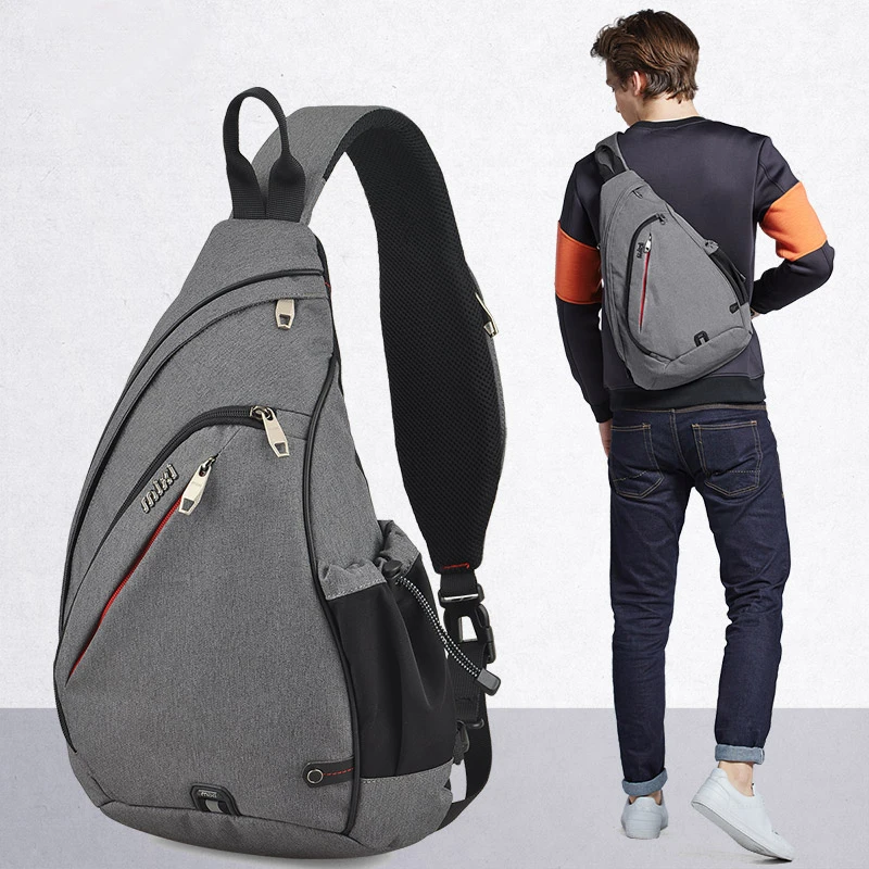  Mixi Men Sling Backpack One Shoulder Bag Boys Student School Bag University Work Travel Versatile 2 - 32987342983