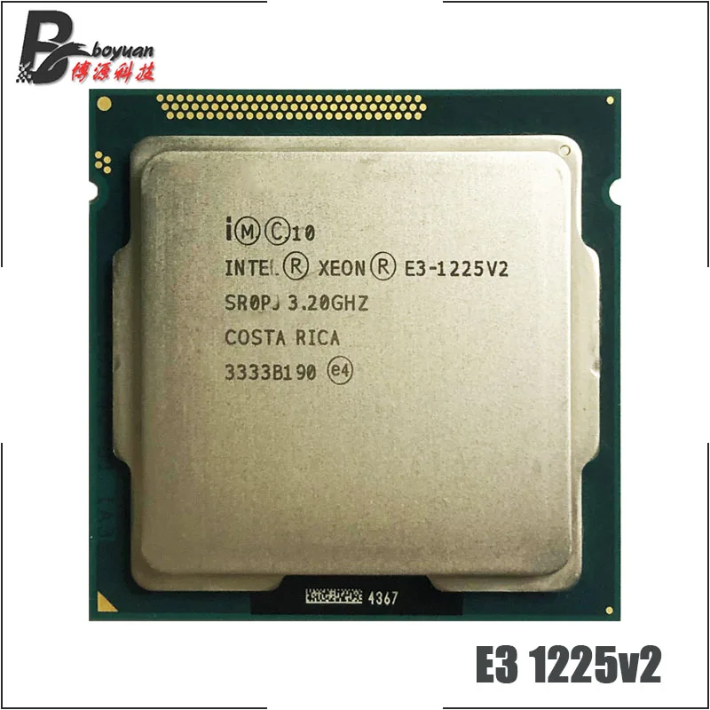 Процессор Intel Xeon 1225 v2 E3 1225v2 1155 четырехъядерный процессор 3 2 ГГц с четырехъядерным