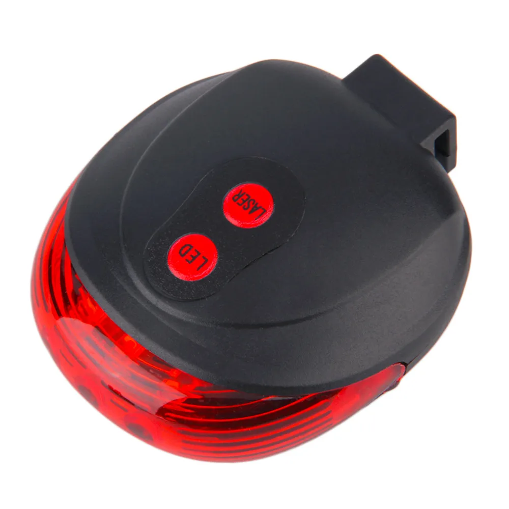 Clearance Hot 5 LED Ultra Bright Laser Beam MTB Mountain Bicycle Bike Cycling Rear Tail Warning Lamp Light Bike Accessories 8