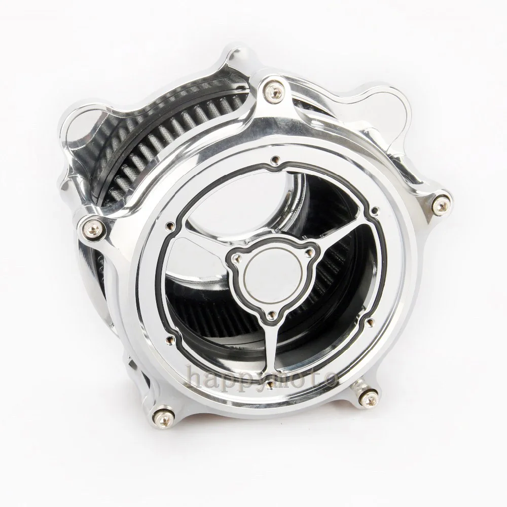 Мотоцикл хромированный прозрачный воздухозаборник для harley Fat Bob FXDF FXDB touring 2000-2007