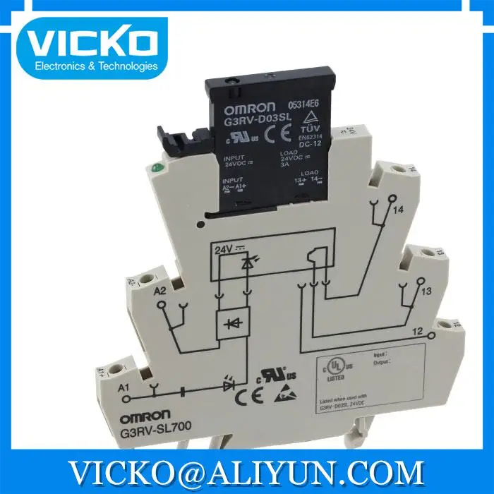 

[VK] G3RV-SL700-A DC24 RELAY SSR SPST-NO 2A 24VDC Relays