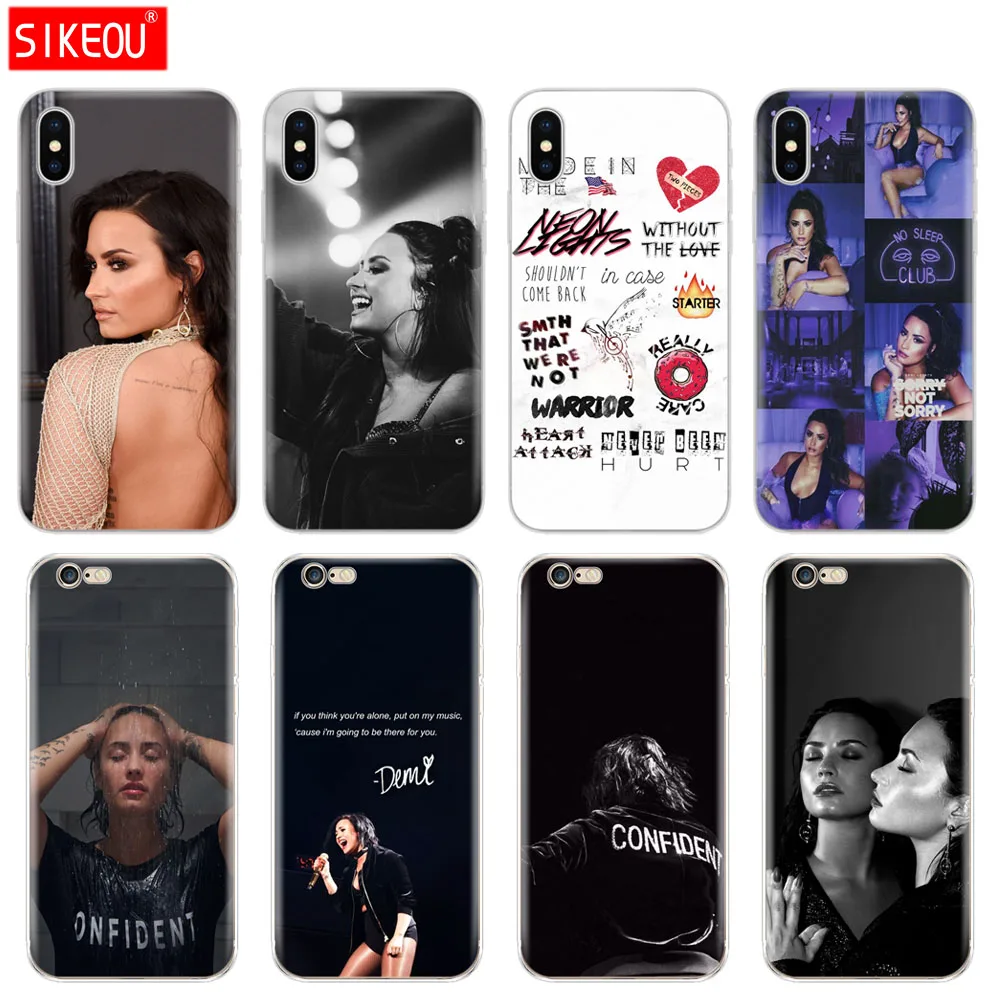 Силиконовый чехол для Iphone 6X8 7 6s 5 5S SE Plus 10 XR XS Max Demi Lovato|Бамперы| |