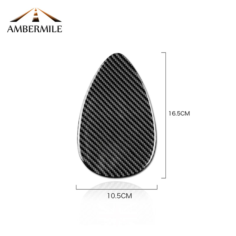 AMBERMILE Автомобильная консоль из углеродного волокна Крышка вентиляционного