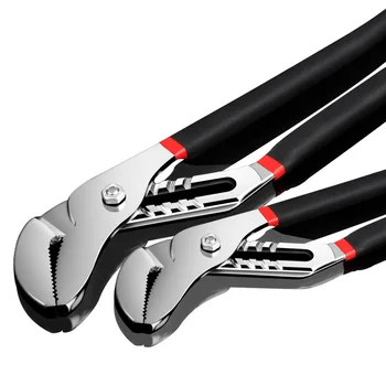 

1Pcs 6/8/10/12/16 Inch Water Pump Pliers Angle Nose Slip Joint Quick-Release Adjustable Pipe Plumber Hand Tools