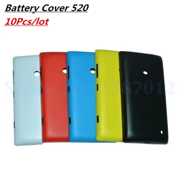 

10Pcs/lot New Housing Battery Door For Nokia Lumia 525 520 N525 Back Battery Cover Case With Power Volume Buttons