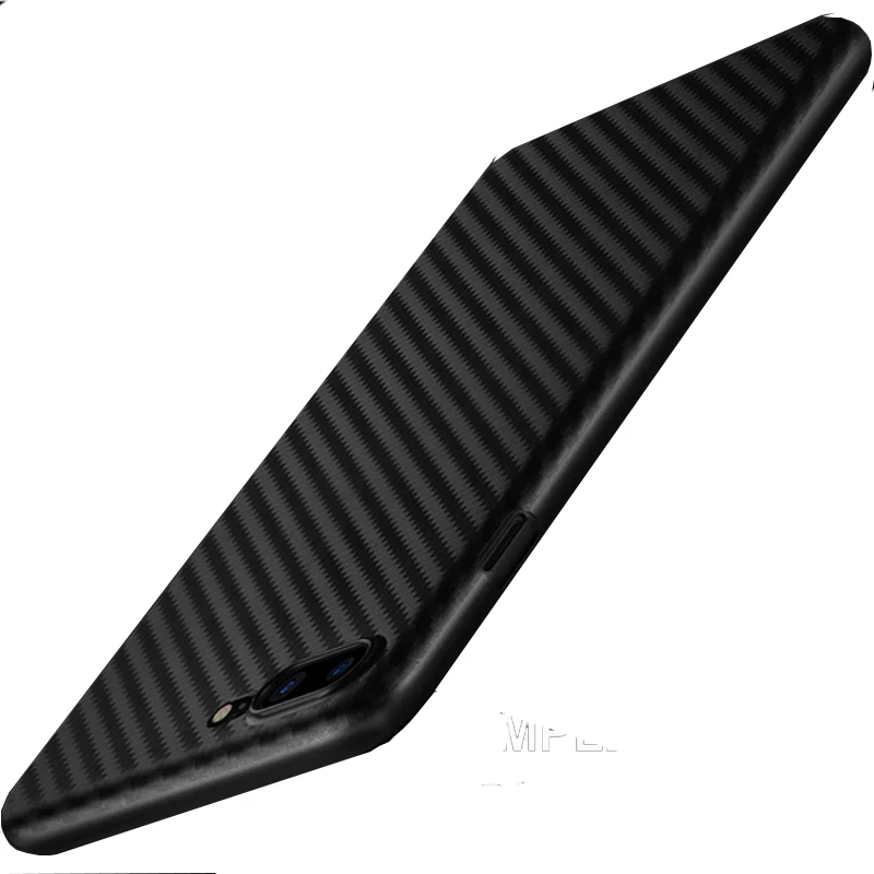 buy Carbon Fiber Case for iphone X iphone 7 8 plus thin Slim Back Luxury Case for iphone 6S 6 plus iphone 8 Silicon Soft Black Cover