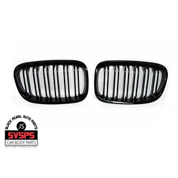 

High Quality ABS Front Middle Grille Double Slat Style Two Color Options For BMW 1-series F20 2012-2014 Year