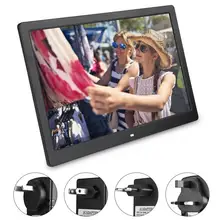 Марко цифровое кадровое фото Numerique 15,4 дюймов 1280* 800HD цифровое фото рамка будильник плеер альбом дистанционное управление