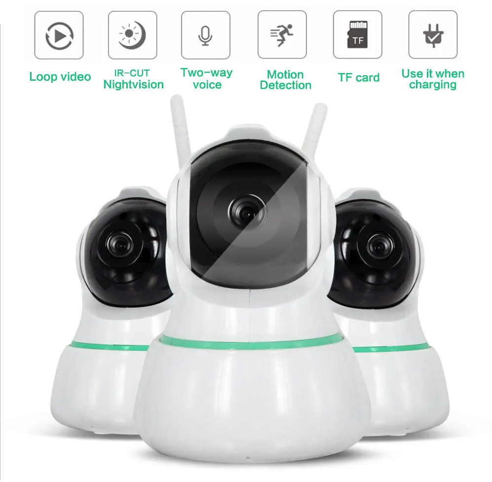 1080 P 360 градусов Fisheye безопасности IP Камера Беспроводной панорамный PTZ ИК Ночное