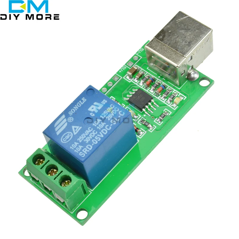 

5V 1 Channel Relay Module Programmable Computer Control Relay USB for Smart Home