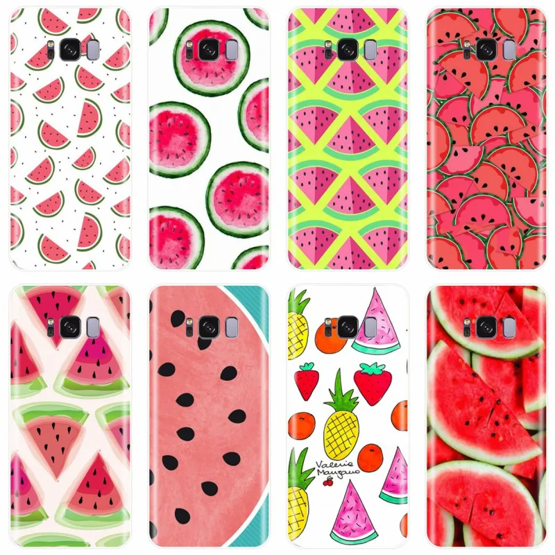 Pretty Fruit Watermelon Cover Soft Silicone TPU Phone Case For Samsung Galaxy NOTE 8 9 S6EDGE S6 S7 S8 S9 S10 PLUS S10E | Мобильные