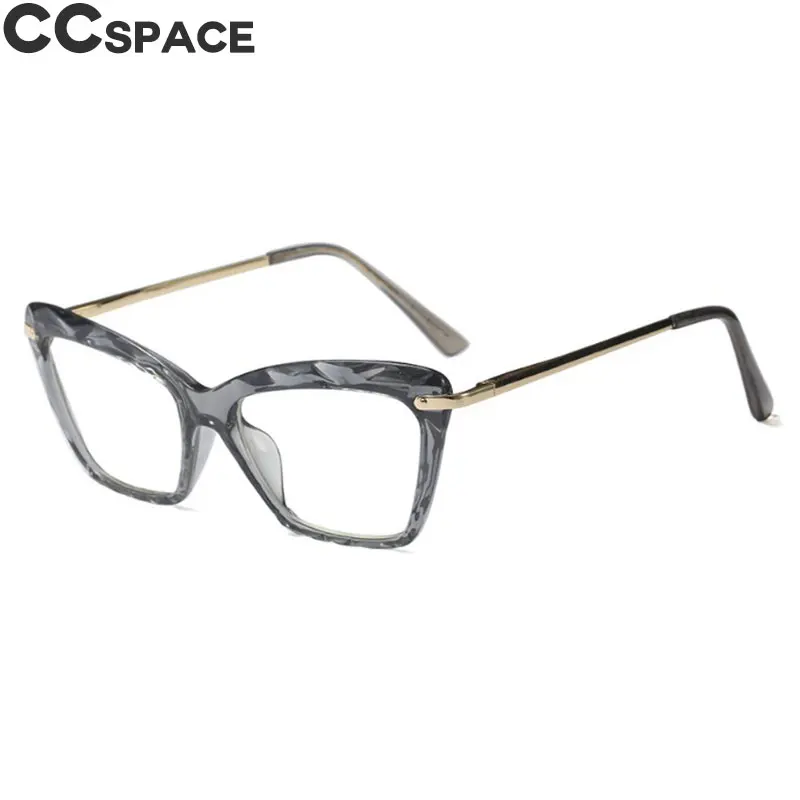 Модные квадратные очки с оправой для женщин Кошачий глаз UV400 трендовые стили брендовые оптические компьютерные очки 45591 - Цвет оправы: C3 Grey