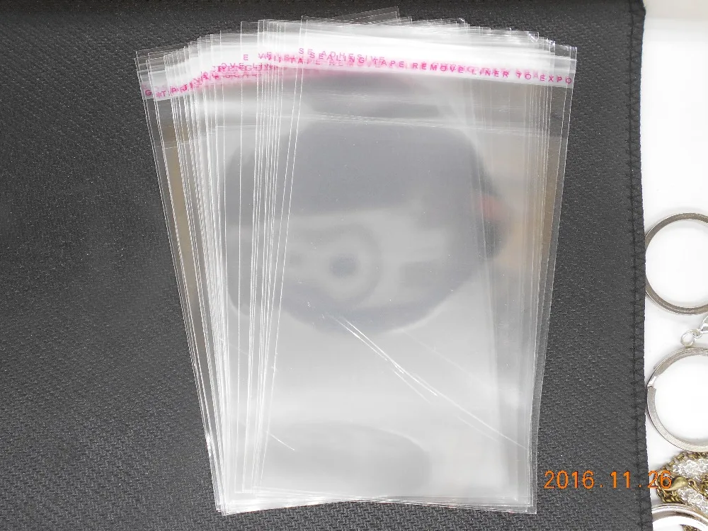 

Beads hot- 200 Clear Self Adhesive Seal Plastic Bags 7x6cm