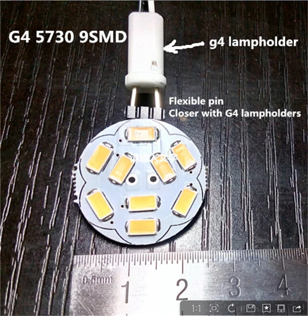 Зеркальный передний светильник светодиодный G4 12 В в форме диска DC12V G4 круглый 12 в светодиодный в форме пирога G4 круглая плоская пластина 12 В G4 двойные иглы круглые g4