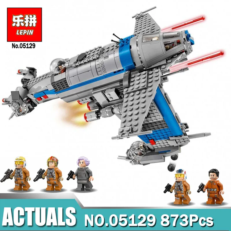 

Lepin 05129 Star Series Wars Resistance Bomber Set Compatible LegoINGlys 75188 Building Blocks Toys as Birthday Gift