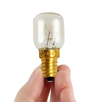 

E12/E14 Heat Resistant Incandescent Oven Bulb Replacement Microwave 15W 25W Durable Super Bright Copper Base Salt Light
