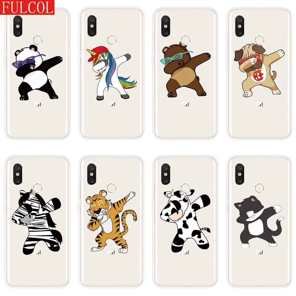 

Silicone Case For Xiaomi Mi 5X A1 A2 6 6X Note 3 Cover Whimsy Patterned For Mi 8 9 SE Lite Pro Mix 2 S 3 Pocophone F1 Phone Case