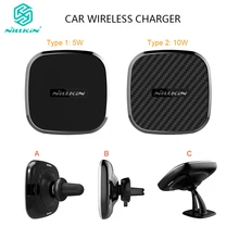 Nillkin Qi автомобильное магнитное Беспроводное зарядное устройство для samsung Galaxy S10 S9 S9 Plus держатель вентиляционное отверстие крепление для iPhone X XR XS Max для Mi 9