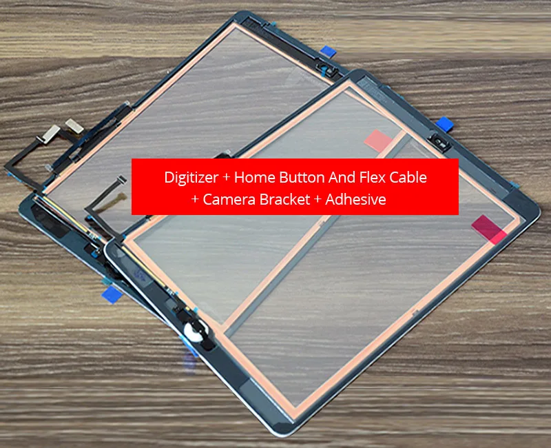 By DHL TPFIX Original Glass For iPad Air iPad 5 Touch Screen Digitizer Panel Front Assembly A1474 A1475 Home Button Flex Cable