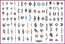 Template tattoo golden phoenix NO 08 airbrush tattoo stencils 100pcs Totem theme picture