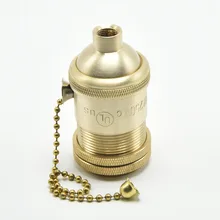 E27 винтажный латунный патрон Эдисона, патрон для лампы, античная молния, патрон для лампы E27 UL, высокое качество, патрон для подвесных ламп, 1 шт