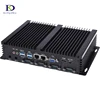 cheapest fanless mini pc intel celeron 1007U 1037U industrial PC with 2RS232 port or 4COM nettop hdmi vga  thin client Computer ► Photo 1/6