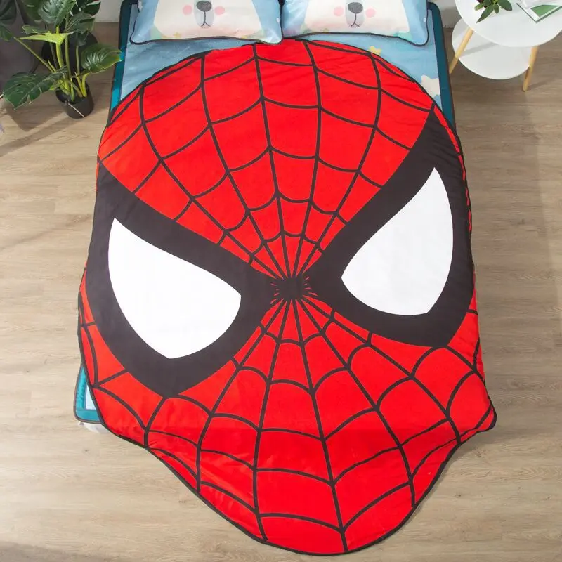 

3D Superman Quilt Quilt Maserati Bedspreads for Double Bed Totoro Bear Dog Animal Potato Shaped Simulation Bedding Set Kids Gift