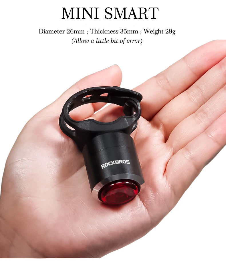 Best ROCKBROS Bicycle Light Warning Ultralight Long Lasting Mini USB Rechargeable Taillights mtb Waterproof Smart 5 Lumen Bike Light 18 Best ROCKBROS Bicycle Light Warning Ultralight Long Lasting Mini USB Rechargeable Taillights mtb Waterproof Smart 5 Lumen Bike Light 18