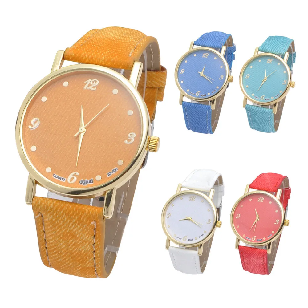Fashion Unisex Quartz Watches Men Sports Watches Denim Fabric Women font b Dress b font Watch