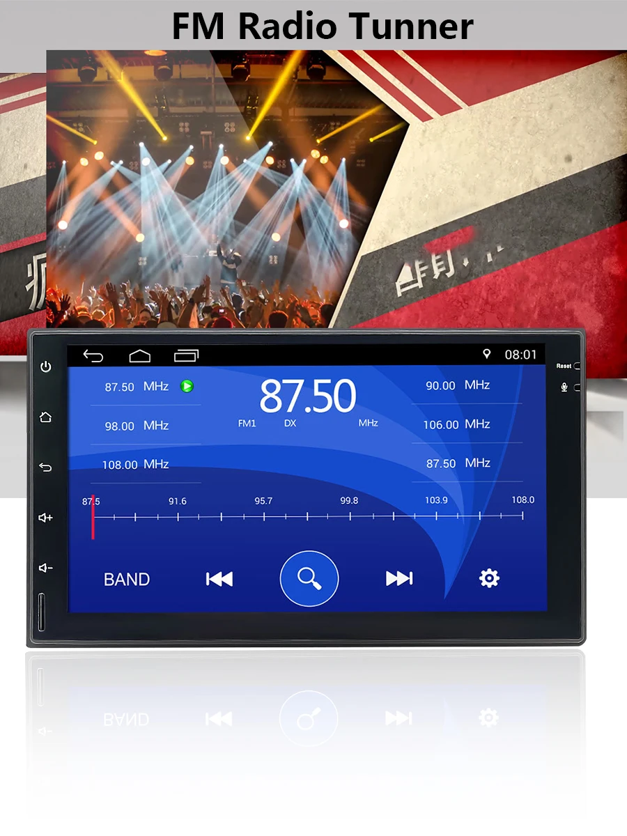 Top TOPSOURCE 7023 Universal 7 inch 2din  2 din Car Radio gps Anroid Autoradi0 player with rds bluetooth  For VW NISSAN TOYOTA HONDA 4